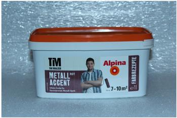 Alpina Farben Alpina Farbrezepte 1 l Metall-Accent Rot