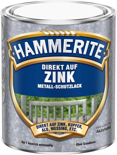 Hammerite Metall-Schutzlack Direkt auf Zink glänzend schwarz 750ml