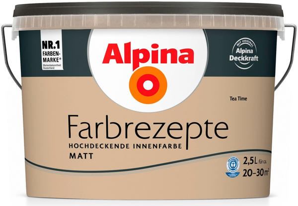 Alpina Farben Farbrezepte 2,5 l Tea Time