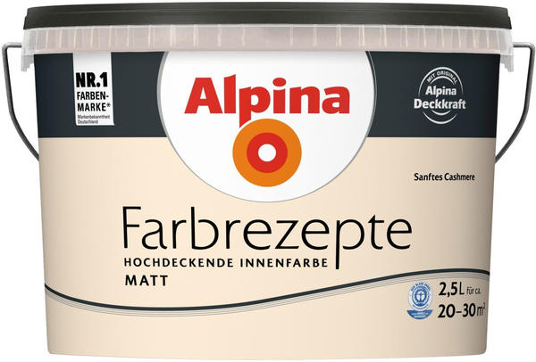 Alpina Farben Farbrezepte 2,5 l Sanftes Cashmere