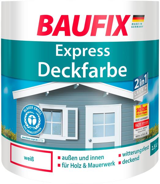 Baufix Express Deckfarbe weiß (2,5l)
