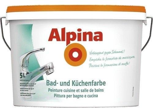 Alpina Bad- und Küchenfarbe 5 l weiß