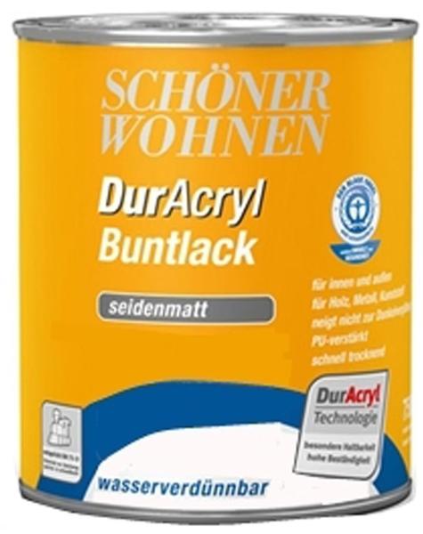 Schöner Wohnen DurAcryl Buntlack seidenmatt 750 ml Hellelfenbein