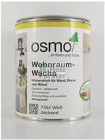 OSMO Wohnraum-Wachs -7394 Wei&szlig; deckend-0,75 Liter
