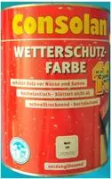 Consolan 5083187, CONSOLAN Wetterschutzfarbe Weiss 2,5l - 5083187