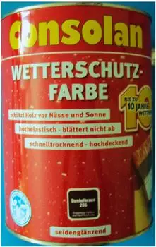 Consolan Wetterschutz-Farbe 2,5 l dunkelbraun