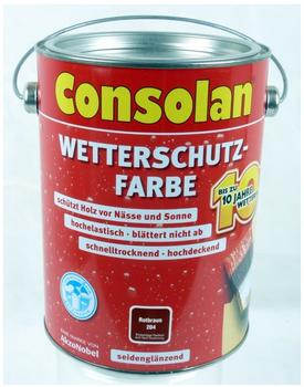 Consolan Wetterschutz-Farbe 2,5 l rotbraun