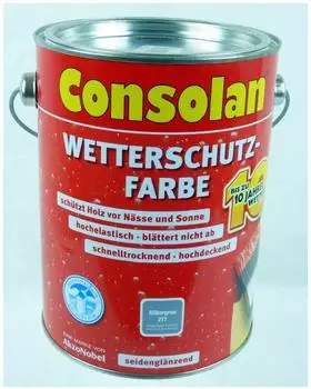 Consolan Wetterschutz-Farbe 2,5 l silbergrau