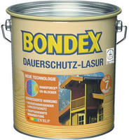 Bondex - Dauerschutz Lasur 4 L, Nussbaum Holzlasur Schutzlasur Holzschutz Aussen