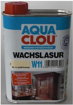AQUA CLOU Wachslasur weiß 0,25 l