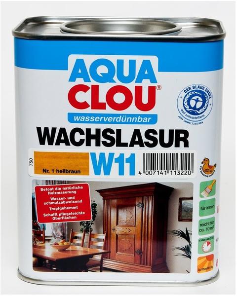 AQUA CLOU Wachslasur hellbraun 0,75 l