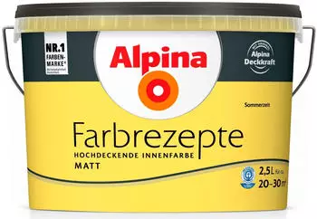Alpina Farben Farbrezepte 2,5 l Sommerzeit