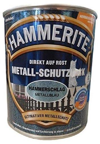 Hammerite Metall-Schutzlack Hammerschlag 750 ml metallblau