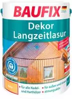 Baufix Dekor Langzeitlasur Kiefer Seidengl&auml;nzend, 5 Liter, Holzlasur