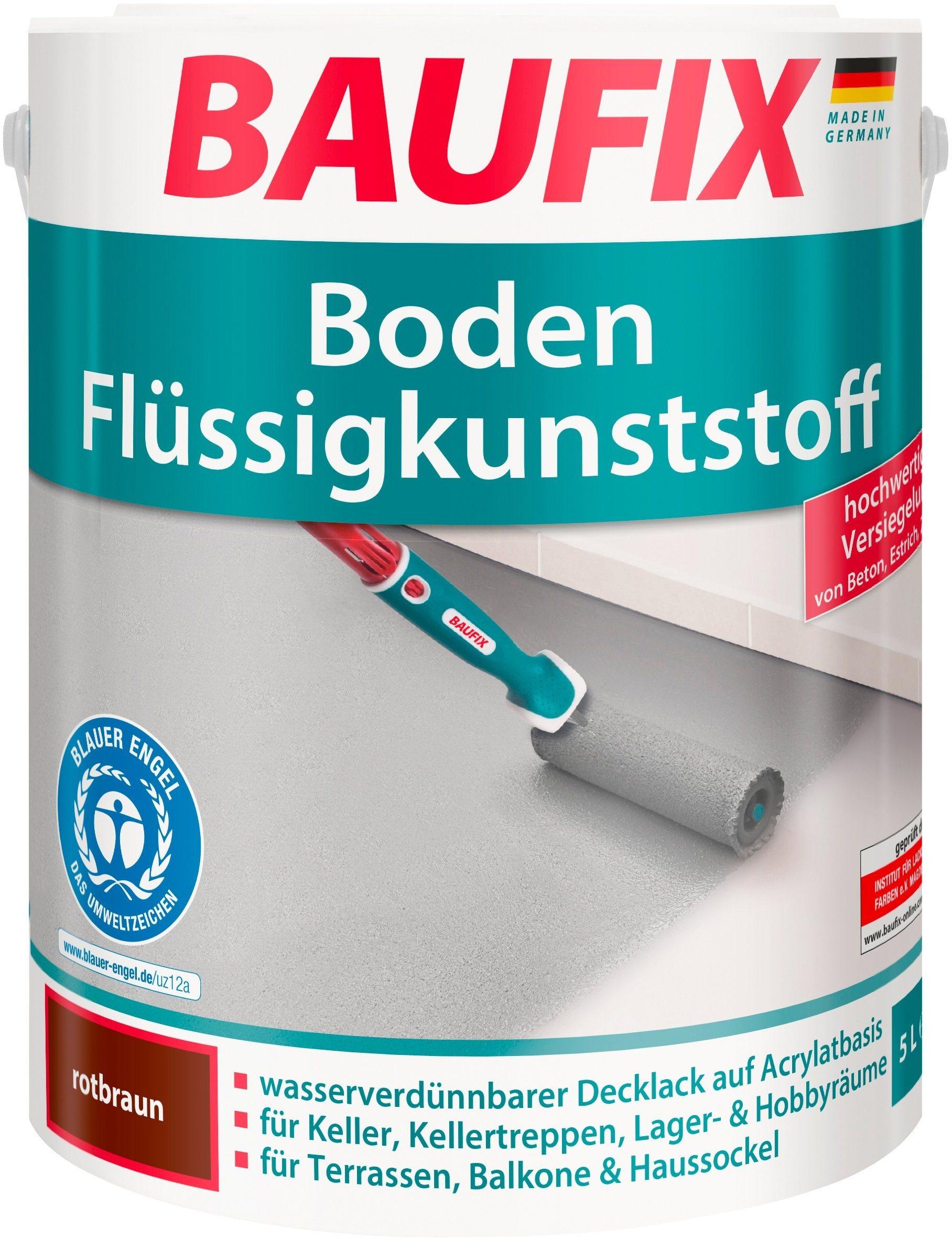 Baufix Boden-Flüssigkunststoff 5 l rotbraun Erfahrungen 5/5 Sternen