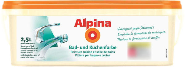 Alpina Bad- und Küchenfarbe 2,5 l vanilla