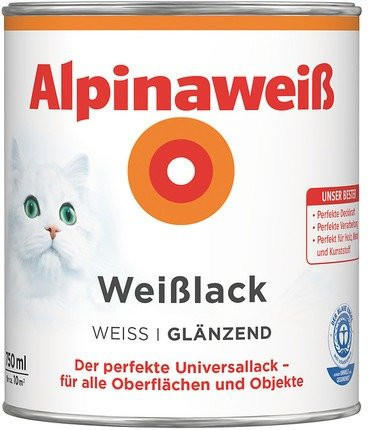 Alpina Farben Alpinaweiß Weißlack 2 l seidenmatt