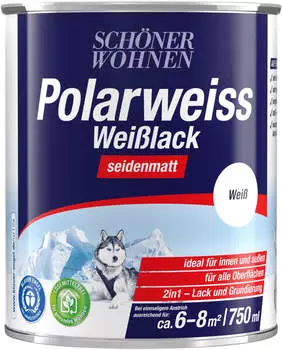 Schöner Wohnen Polarweiß Weisslack seidenmatt 750 ml