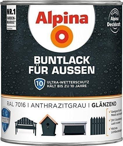 Alpina Lack anthrazitgrau 750 ml