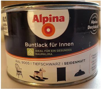 Alpina Farben Alpina Buntlack für Innen 300 ml Tiefschwarz seidenmatt