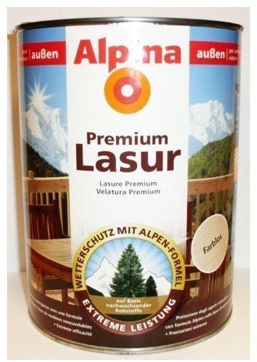Alpina Premium Holzschutzlasur 2,5 L, farblos
