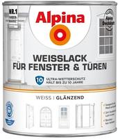 Alpina Weisslack F&uuml;r Fenster Und T&uuml;ren Gl&auml;nzend 2,0 Ltr.