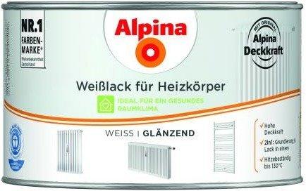 Alpina Farben Weisslack für Heizkörper weiss 300 ml, glänzend