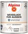 Alpina Farben Weisslack für Außen weiss 750 ml, seidenmatt