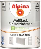 Weisslack F&uuml;r Heizk&ouml;rper Gl&auml;nzend 750ml - Alpina