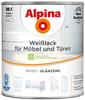 Alpina Weißlack für Möbel & Türen glänzend 2 Liter