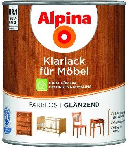 Alpina Farben Klarlack für Möbel farblos 750 ml, glänzend