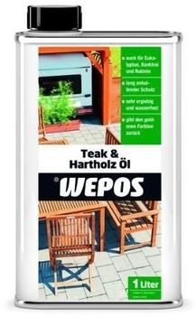 Wepos Teak- & Hartholz Öl 1 l