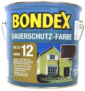 Bondex Dauerschutz-Farbe 4 l schneeweiß
