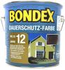 Bondex 380850, Bondex Dauerschutz-Holzfarbe Schiefer 0,75 l - 380850