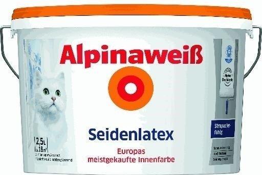 Alpina Farben Alpinaweiß Seidenlatex 2,5 l