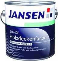 Jansen ISO-HDF Holzdeckenfarbe wei&szlig; 2,5l seidengl&auml;nzend Grund und Deckanstrich