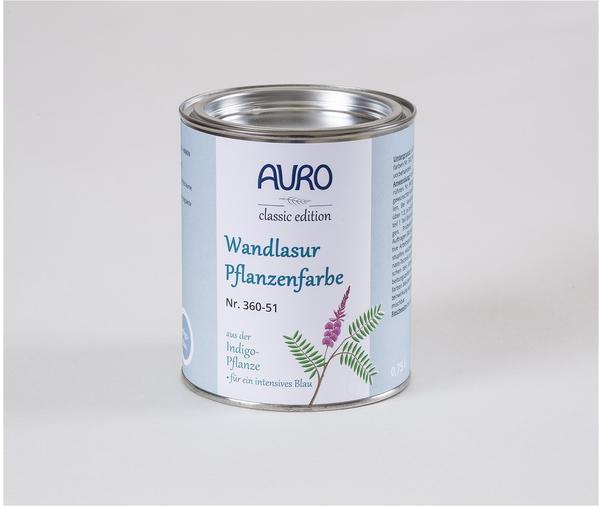 Auro Wandlasur-Pflanzenfarbe 360-51 Indigo-Blau 0,75 l
