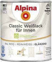 Classic Weisslack Gl&auml;nzend Reinweiss 0,75 Ltr. - Alpina