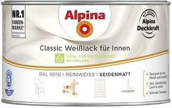 Alpina Farben Classic Weißlack für Innen Reinweiss 300 ml seidenmatt