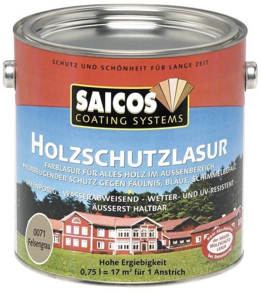 Saicos Holzlasur 0,75 l felsengrau