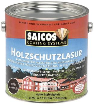 Saicos Holzlasur 0,75 l ebenholz