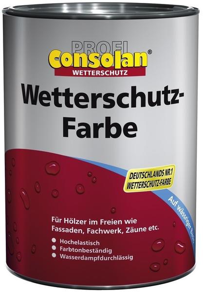 Consolan Profi Wetterschutz-Farbe schwedenrot 0,75 l