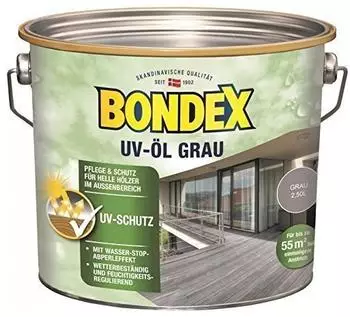 Bondex Farblos UV-&Ouml;l Grau 0,75 l