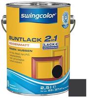 Swingcolor 2in1 Buntlack schwarz seidenmatt 2,5 l
