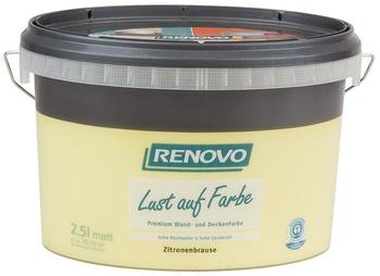 Renovo Wandfarbe Zitronenbrause matt 2,5 l