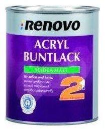 Renovo Acryl Buntlack Seidenmattlack 2 in 1 lichtgrau 750 ml