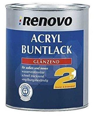 Renovo Acryl Buntlack Glanzlack 2 in 1 enzianblau 750 ml