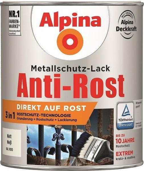 Alpina Farben Anti-Rost 750 ml weiß matt