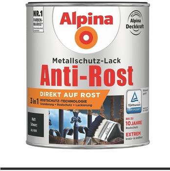 Alpina Farben Anti-Rost 2,5 l schwarz matt