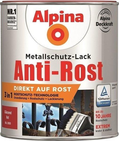 Alpina Farben Anti-Rost 750 ml rot glänzend